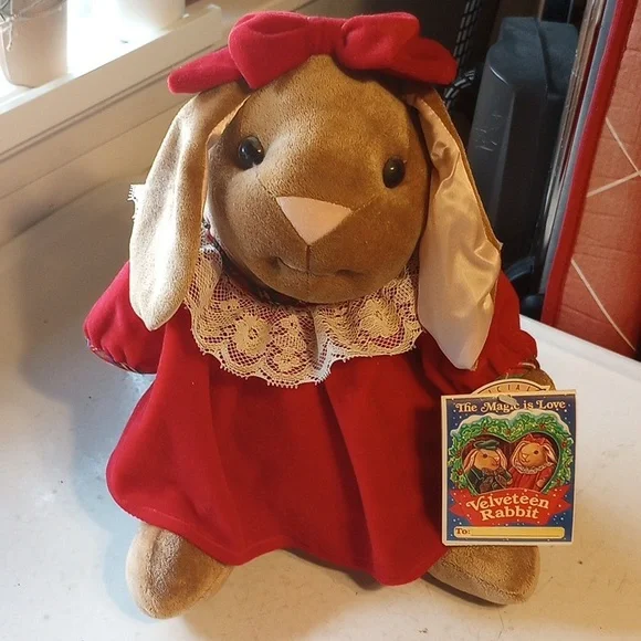 NWT Velveteen Rabbit Vintage 1985 Plush Toy, Rabbit Ears & Random House - Picture 1 of 8
